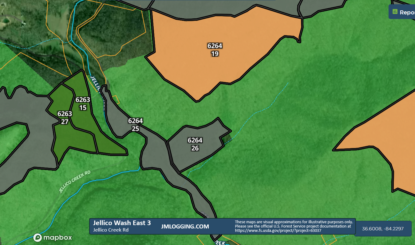 Jellico Wash East 3 3D Maps Jellico Mountain Logging